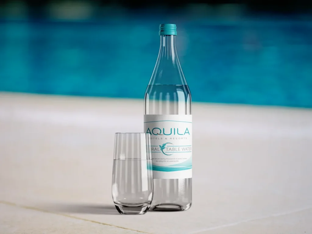Water-Glass-and-Bottle-Label-Design